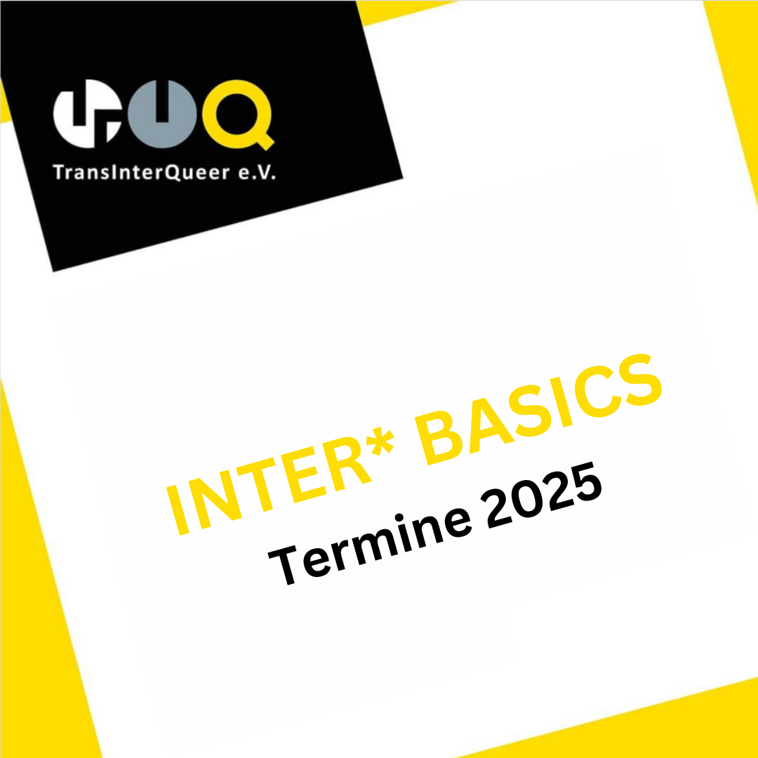 Inter* Basics: Termine 2025 // Inter* Basics: Dates for 2025