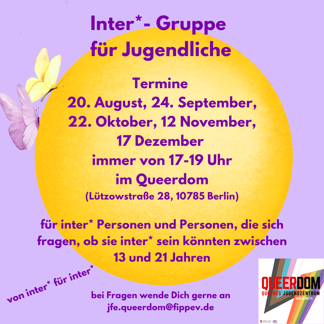 Inter*-Gruppe für Jugendliche in Berlin